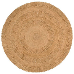 vidaXL Area Rug Hand-braided Jute Round Handmade Floor Mat Carpet Multi Sizes - 150 cm