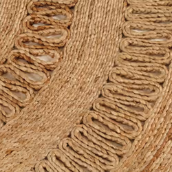 vidaXL Area Rug Hand-braided Jute Round Handmade Floor Mat Carpet Multi Sizes - 120 cm