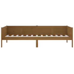 vidaXL Solid Wood Pine Day Bed Wooden Occasional Sofa Bed Multi Colours/Sizes - honey brown, 90 x 190 cm - Additional view 5