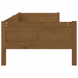 vidaXL Solid Wood Pine Day Bed Wooden Occasional Sofa Bed Multi Colours/Sizes - honey brown, 90 x 190 cm - Additional view 6