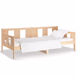 vidaXL Solid Wood Pine Day Bed Overnight Bed Multi Colours 80x200 cm/90x200 cm - brown, 80 x 200 cm