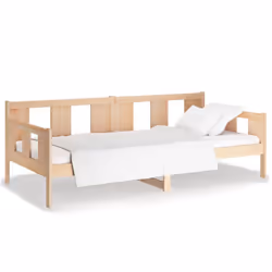 vidaXL Solid Wood Pine Day Bed Overnight Bed Multi Colours 80x200 cm/90x200 cm - brown, 80 x 200 cm