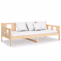 vidaXL Solid Wood Pine Day Bed Overnight Bed Multi Colours 80x200 cm/90x200 cm - brown, 80 x 200 cm - Additional view 5