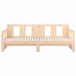 vidaXL Solid Wood Pine Pull-out Day Bed Wooden Guest Bed Multi Colours/Sizes - brown, 90 x 190 cm - Additional view 8