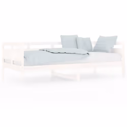 VidaXL 820298, Sofa bed, White, Pinewood, 2035 mm, 965 mm, 660 mm