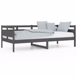 VidaXL 820299, Sofa bed, Grey, Pinewood, 2035 mm, 965 mm, 660 mm