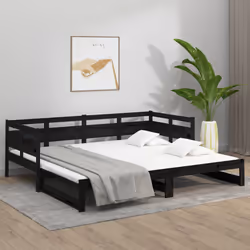 VidaXL 820321 sofa Sofa bed Black - Additional view 4