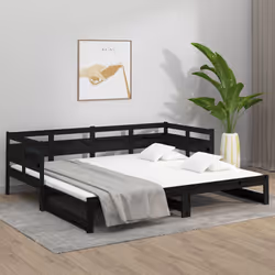 VidaXL 820326 sofa Sofa bed Black - Additional view 4