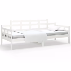 VidaXL 820328, Sofa bed, White, Pinewood, 2035 mm, 965 mm, 760 mm