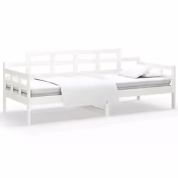 VidaXL 820333, Sofa bed, White, Pinewood, 2035 mm, 860 mm, 760 mm