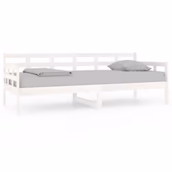 VidaXL 820363, Sofa bed, White, Pinewood, 2035 mm, 860 mm, 695 mm