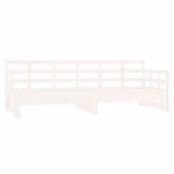 VidaXL 820378, Sofa bed, White, Pinewood, 2035 mm, 860 mm, 695 mm