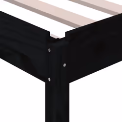 vidaXL Solid Wood Pine Stack Bed Bedroom Stackable Bed Multi Colours/Sizes - black, 90 x 200 cm - Additional view 10