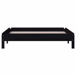 vidaXL Solid Wood Pine Stack Bed Bedroom Stackable Bed Multi Colours/Sizes - black, 90 x 200 cm - Additional view 8