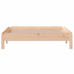 vidaXL Solid Wood Pine Stack Bed Bedroom Stackable Bed Multi Colours/Sizes - brown, 90 x 190 cm - Additional view 7