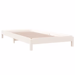 vidaXL Solid Wood Pine Stack Bed Bedroom Stackable Bed Multi Colours/Sizes - white, 90 x 190 cm - Additional view 7