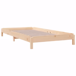 vidaXL Solid Wood Pine Stack Bed Bedroom Stackable Bed Multi Colours/Sizes - brown, 75 x 190 cm - Additional view 7