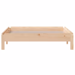 vidaXL Solid Wood Pine Stack Bed Bedroom Stackable Bed Multi Colours/Sizes - brown, 75 x 190 cm - Additional view 8