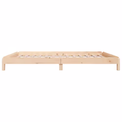 vidaXL Solid Wood Pine Stack Bed Bedroom Stackable Bed Multi Colours/Sizes - brown, 75 x 190 cm - Additional view 9