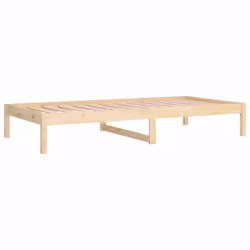 vidaXL Day Bed Guest Sofa Occasional Sofa Bed Daybed Couch Solid Wood Pine - brown, 80 x 200 cm - Additional view 7