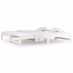 VidaXL 820438, Sofa bed, White, Pinewood, 1955 mm, 950 mm, 300 mm