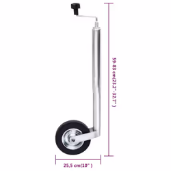 vidaXL Jockey Wheel for Trailer Vehicle Utility Cargo Trailer Wheel Trailer - 48 mm - Additional view 5
