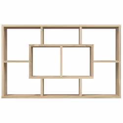 vidaXL Wall Shelf Home Living Room Hanging Rack Floating Shelf Engineered Wood - sonoma oak - Additional view 5