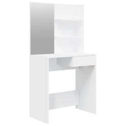 vidaXL Dressing Table with Mirror Bedroom Makeup Vanity Desk Cosmetic Table - White