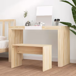 vidaXL Dressing Stool Engineered Wood Home Stool Dressing Table Multi Colours - Sonoma oak