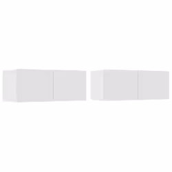 vidaXL TV Cabinet Entertainment Centre Media TV Unit TV Stand Engineered Wood - White