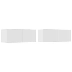 vidaXL TV Cabinet Entertainment Centre Media TV Unit TV Stand Engineered Wood - White