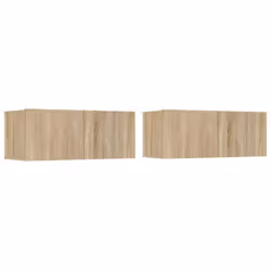 vidaXL TV Cabinet Entertainment Centre Media TV Unit TV Stand Engineered Wood - Sonoma oak - Additional view 2