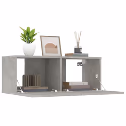 vidaXL TV Cabinet Entertainment Centre Media TV Unit TV Stand Engineered Wood - Concrete grey - Additional view 5