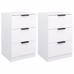 VidaXL 811269, White, Wood, 400 mm, 360 mm, 650 mm, 2 pc(s)