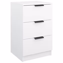 VidaXL 811269 nightstand/bedside table White - Additional view 6