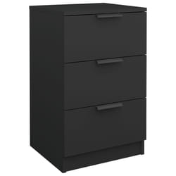 VidaXL 811270 nightstand/bedside table Black