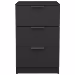 VidaXL 811270 nightstand/bedside table Black - Additional view 7