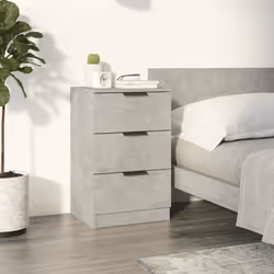 VidaXL 811276 nightstand/bedside table Concrete colour