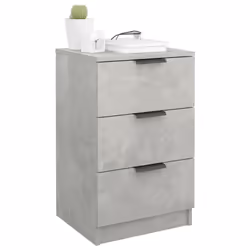 VidaXL 811276 nightstand/bedside table Concrete colour - Additional view 4