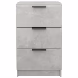 vidaXL Bedside Cabinets Night Stand End Table Side Table Bed Drawer Cabinet - concrete grey, 2 - Additional view 7