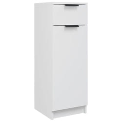 vidaXL Bathroom Cabinet Engineered Wood Vanity Unit Cupboard Multi Colours - White