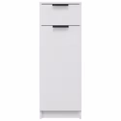 vidaXL Bathroom Cabinet Engineered Wood Vanity Unit Cupboard Multi Colours - White - Additional view 4
