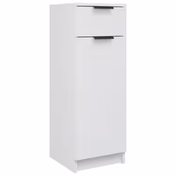 vidaXL Bathroom Cabinet Engineered Wood Vanity Unit Cupboard Multi Colours - White - Additional view 6