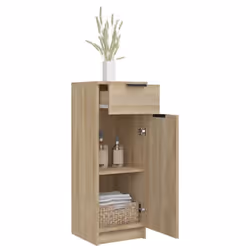 vidaXL Bathroom Cabinet Engineered Wood Vanity Unit Cupboard Multi Colours - Sonoma oak - Additional view 5