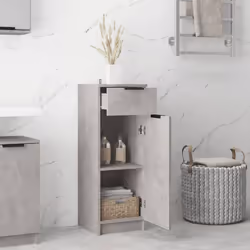 vidaXL Bathroom Cabinet Engineered Wood Vanity Unit Cupboard Multi Colours - Concrete grey