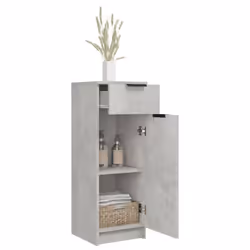 vidaXL Bathroom Cabinet Engineered Wood Vanity Unit Cupboard Multi Colours - Concrete grey - Additional view 5