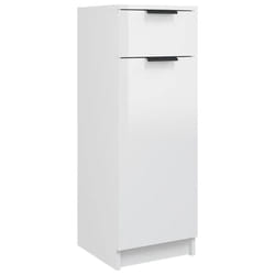 vidaXL Bathroom Cabinet Engineered Wood Vanity Unit Cupboard Multi Colours - High gloss white