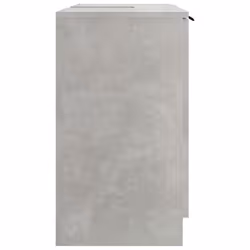 vidaXL Bathroom Cabinet Concrete Grey Engineered Wood Toilet Cabinet Cupboard - Additional view 6