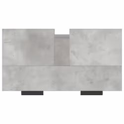 vidaXL Bathroom Cabinet Concrete Grey Engineered Wood Toilet Cabinet Cupboard - Additional view 8
