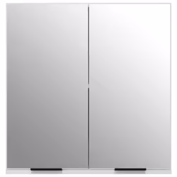vidaXL Bathroom Mirror Cabinet Vanity Unit Wall Cabinet Storage Wall Cupboard - White - Additional view 5